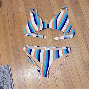 J. Crew || Striped Bikini